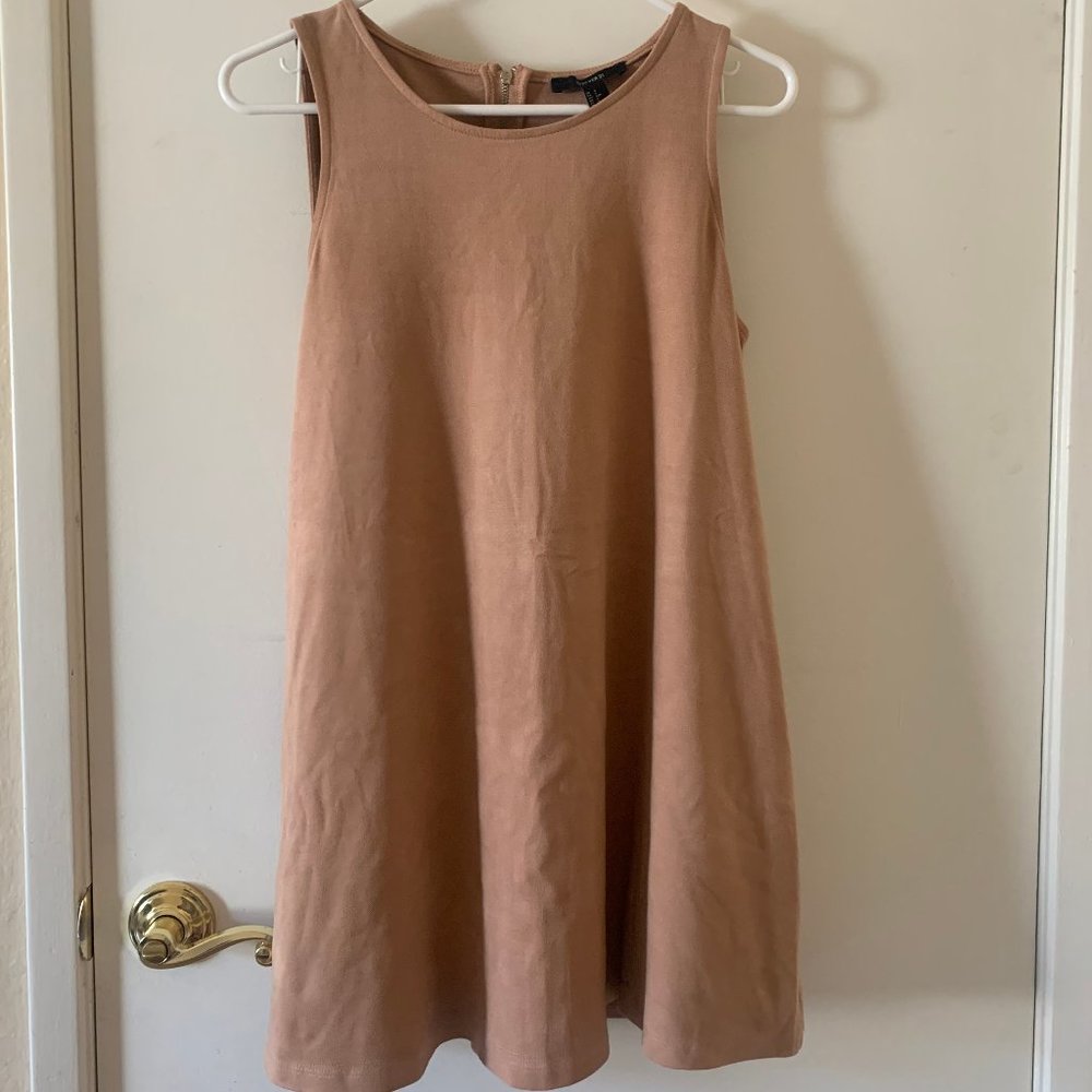 Faux Suede Nude dress